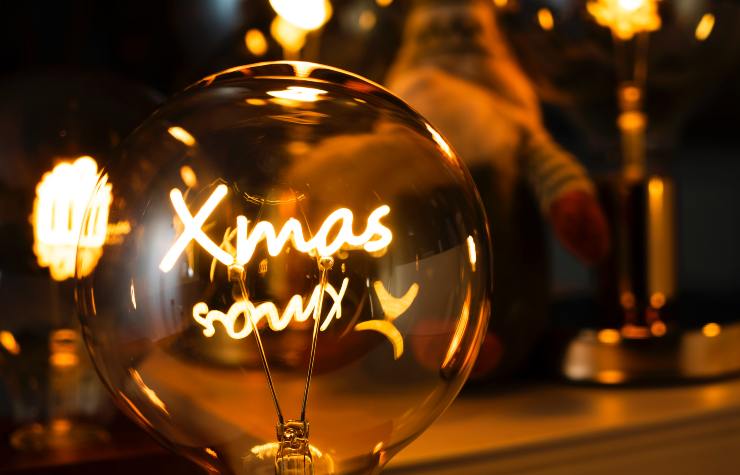 xmas decorazione a lampadina