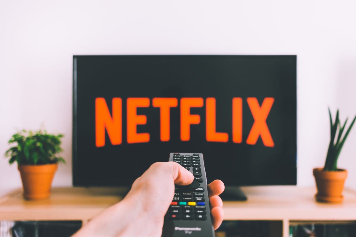 Logo Netflix sulla TV