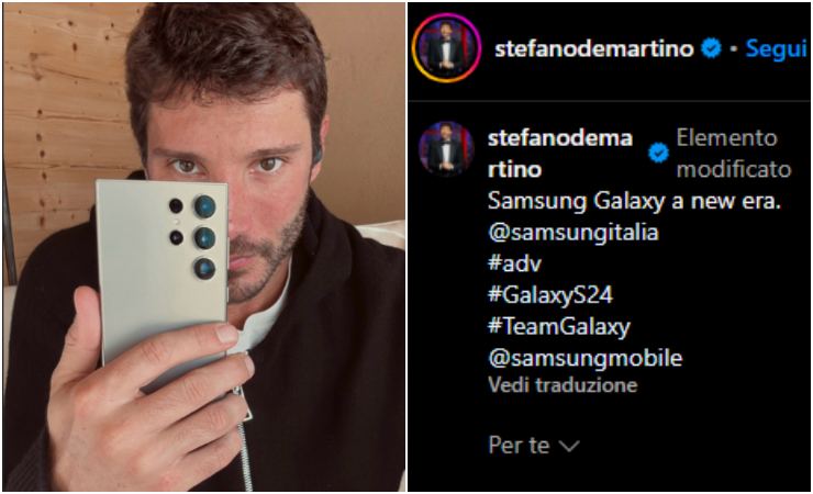 Stefano De Martino Samsung Galaxy S24 Ultra
